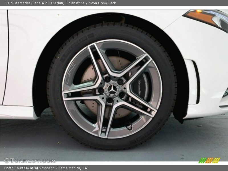 Polar White / Neva Grey/Black 2019 Mercedes-Benz A 220 Sedan