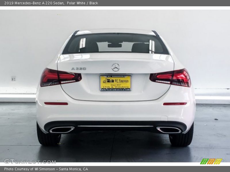Polar White / Black 2019 Mercedes-Benz A 220 Sedan