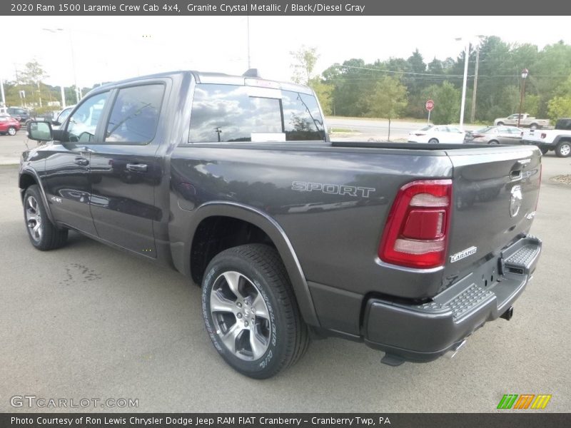 Granite Crystal Metallic / Black/Diesel Gray 2020 Ram 1500 Laramie Crew Cab 4x4