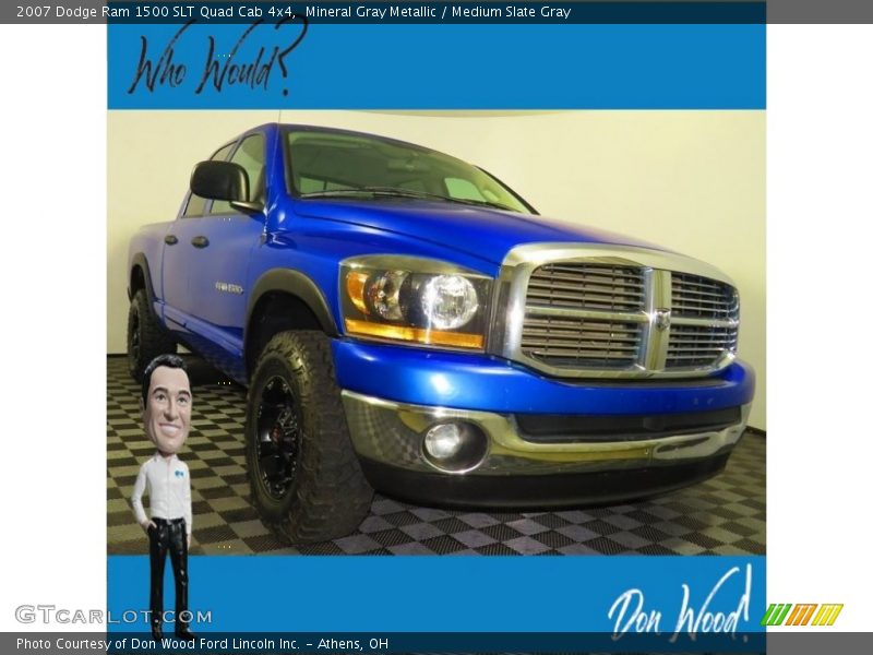 Mineral Gray Metallic / Medium Slate Gray 2007 Dodge Ram 1500 SLT Quad Cab 4x4