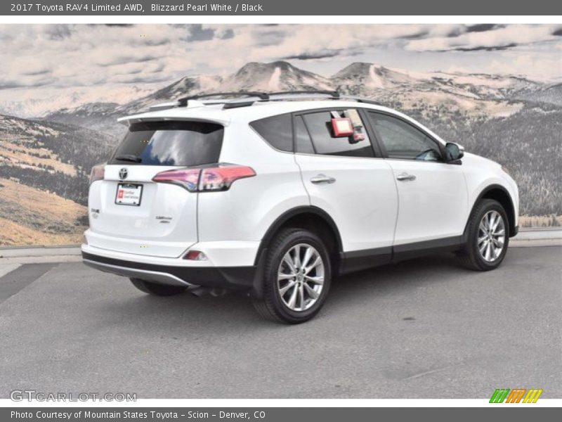 Blizzard Pearl White / Black 2017 Toyota RAV4 Limited AWD