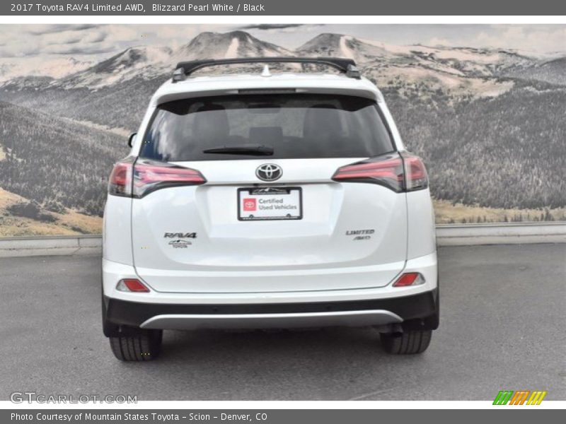 Blizzard Pearl White / Black 2017 Toyota RAV4 Limited AWD