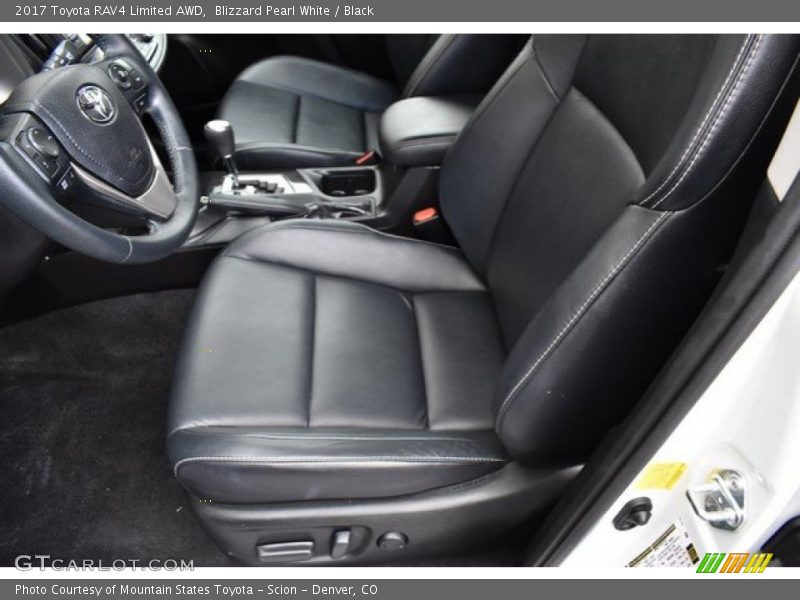 Blizzard Pearl White / Black 2017 Toyota RAV4 Limited AWD