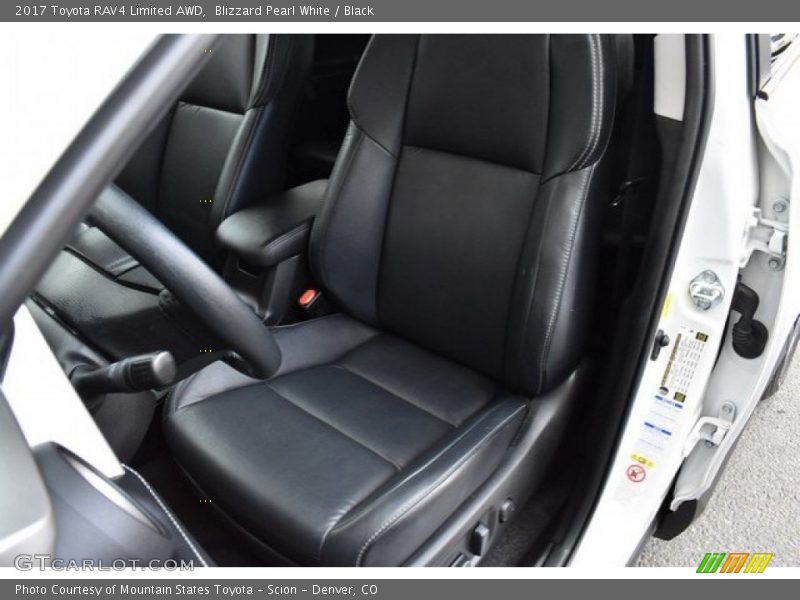 Blizzard Pearl White / Black 2017 Toyota RAV4 Limited AWD