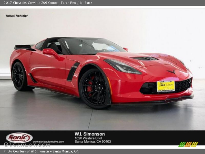 Torch Red / Jet Black 2017 Chevrolet Corvette Z06 Coupe