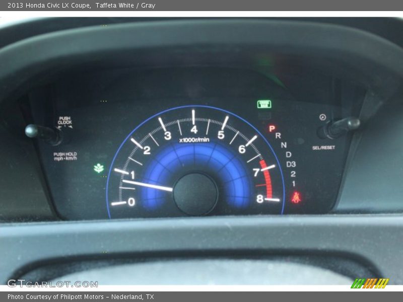 Taffeta White / Gray 2013 Honda Civic LX Coupe