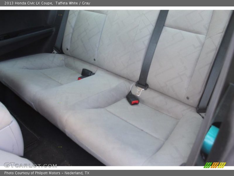 Taffeta White / Gray 2013 Honda Civic LX Coupe