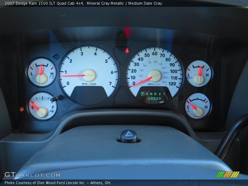 Mineral Gray Metallic / Medium Slate Gray 2007 Dodge Ram 1500 SLT Quad Cab 4x4