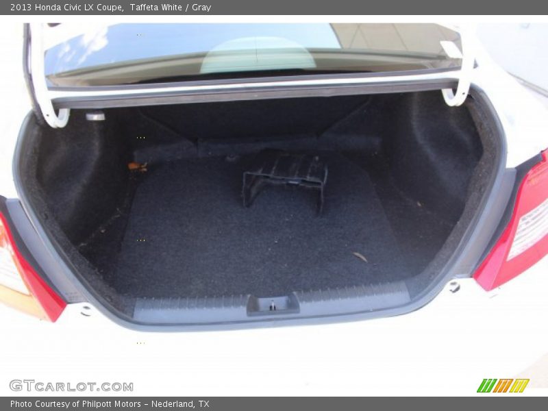 Taffeta White / Gray 2013 Honda Civic LX Coupe