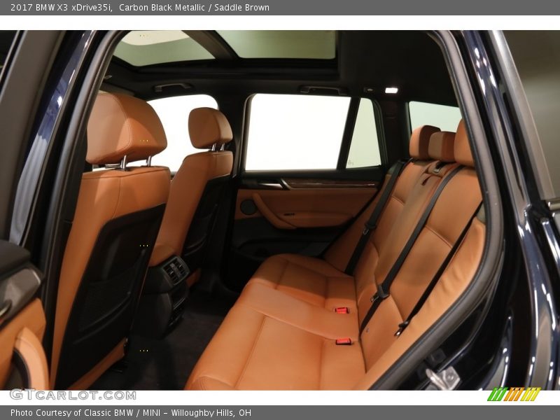 Carbon Black Metallic / Saddle Brown 2017 BMW X3 xDrive35i