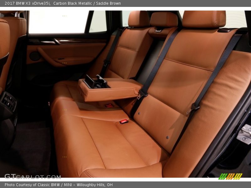 Carbon Black Metallic / Saddle Brown 2017 BMW X3 xDrive35i