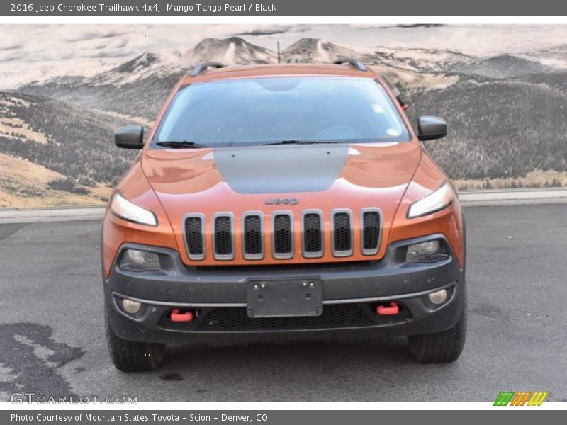 Mango Tango Pearl / Black 2016 Jeep Cherokee Trailhawk 4x4