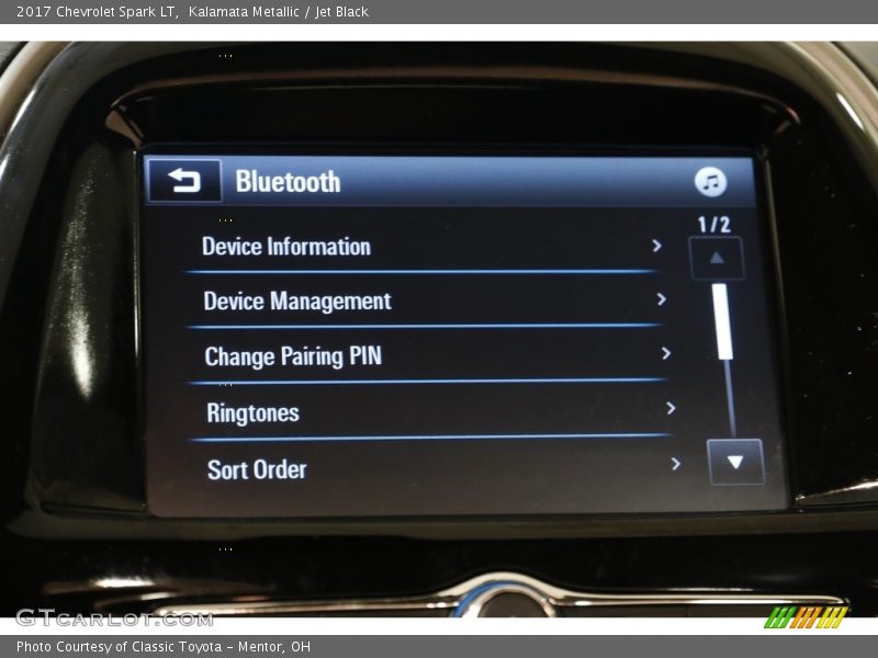 Kalamata Metallic / Jet Black 2017 Chevrolet Spark LT