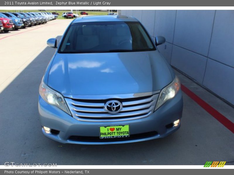 Zephyr Blue Metallic / Light Gray 2011 Toyota Avalon Limited
