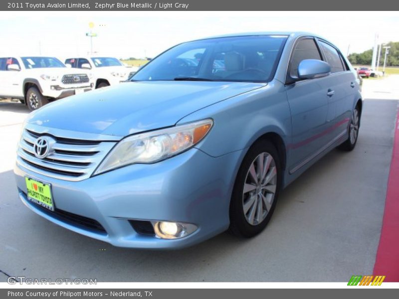 Zephyr Blue Metallic / Light Gray 2011 Toyota Avalon Limited