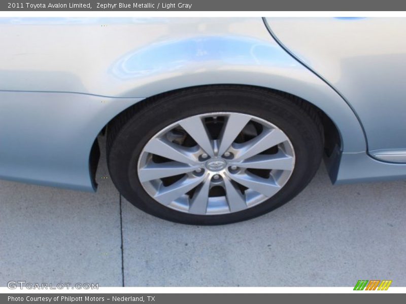 Zephyr Blue Metallic / Light Gray 2011 Toyota Avalon Limited
