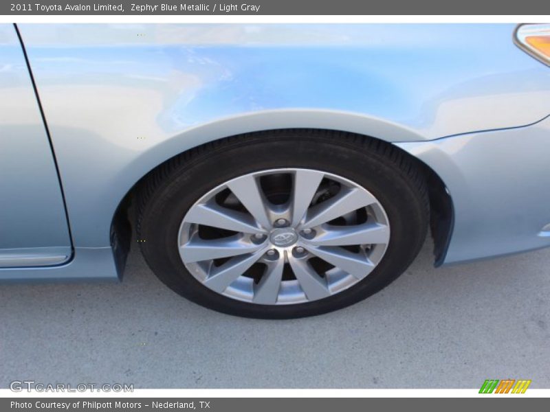 Zephyr Blue Metallic / Light Gray 2011 Toyota Avalon Limited