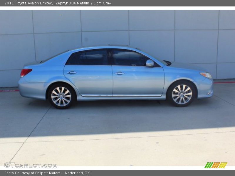 Zephyr Blue Metallic / Light Gray 2011 Toyota Avalon Limited