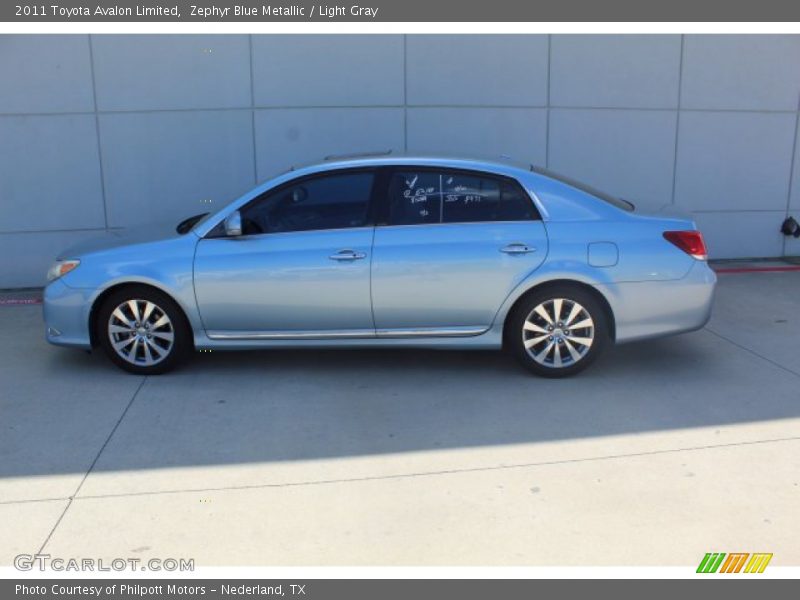 Zephyr Blue Metallic / Light Gray 2011 Toyota Avalon Limited