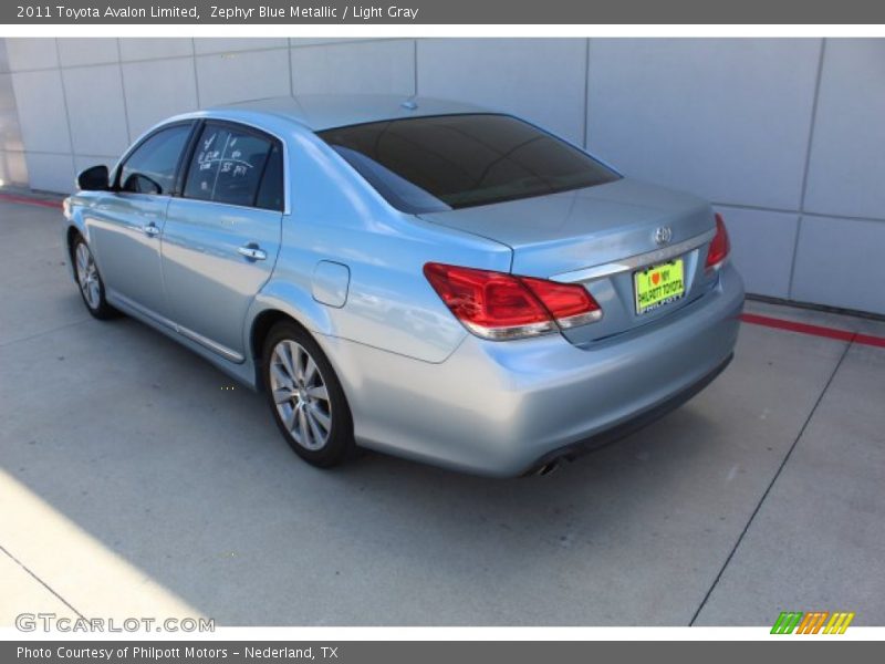Zephyr Blue Metallic / Light Gray 2011 Toyota Avalon Limited