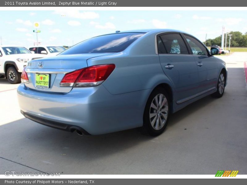 Zephyr Blue Metallic / Light Gray 2011 Toyota Avalon Limited