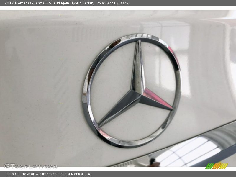 Polar White / Black 2017 Mercedes-Benz C 350e Plug-in Hybrid Sedan