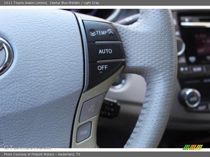 Zephyr Blue Metallic / Light Gray 2011 Toyota Avalon Limited