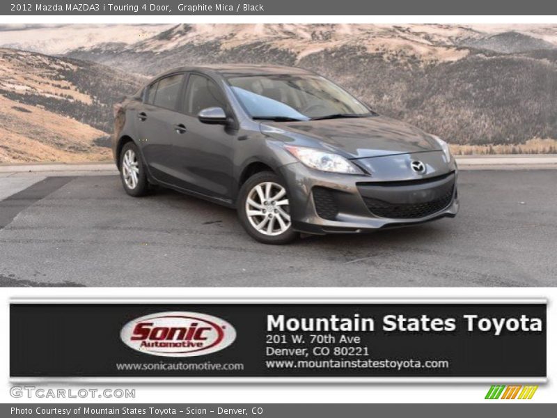 Graphite Mica / Black 2012 Mazda MAZDA3 i Touring 4 Door