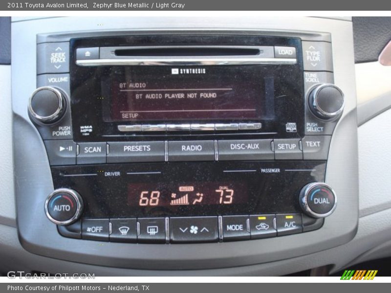 Zephyr Blue Metallic / Light Gray 2011 Toyota Avalon Limited