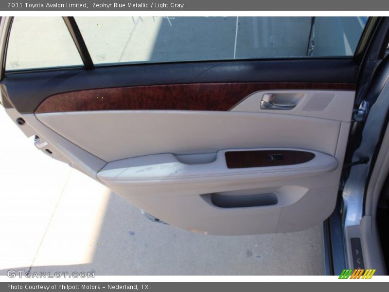 Zephyr Blue Metallic / Light Gray 2011 Toyota Avalon Limited
