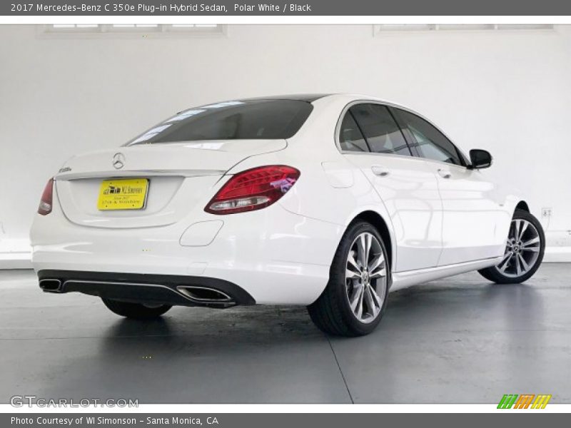 Polar White / Black 2017 Mercedes-Benz C 350e Plug-in Hybrid Sedan