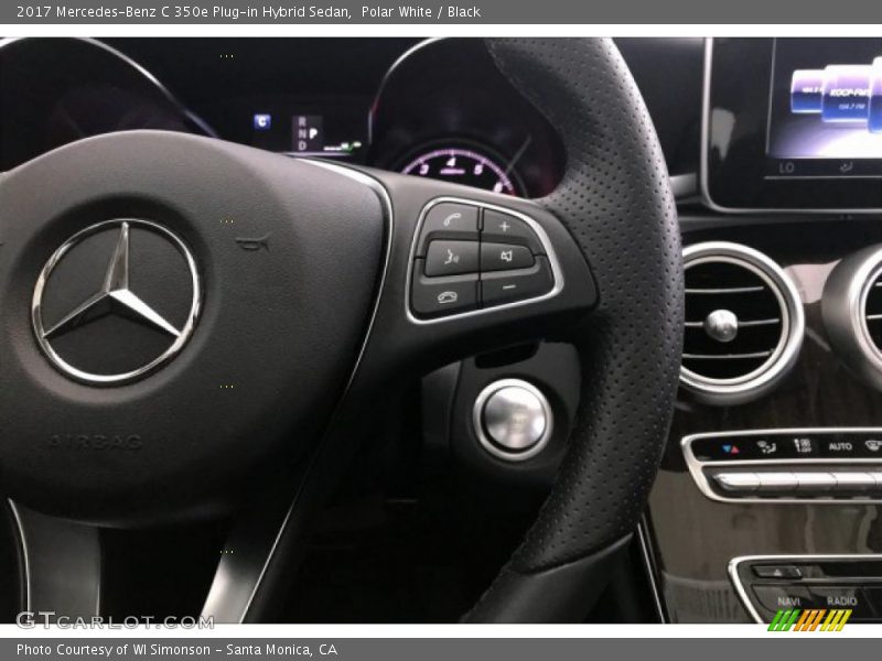 Polar White / Black 2017 Mercedes-Benz C 350e Plug-in Hybrid Sedan