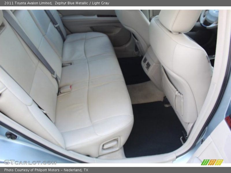 Zephyr Blue Metallic / Light Gray 2011 Toyota Avalon Limited