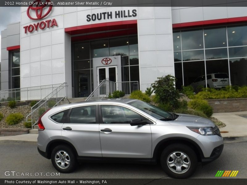 Alabaster Silver Metallic / Gray 2012 Honda CR-V LX 4WD