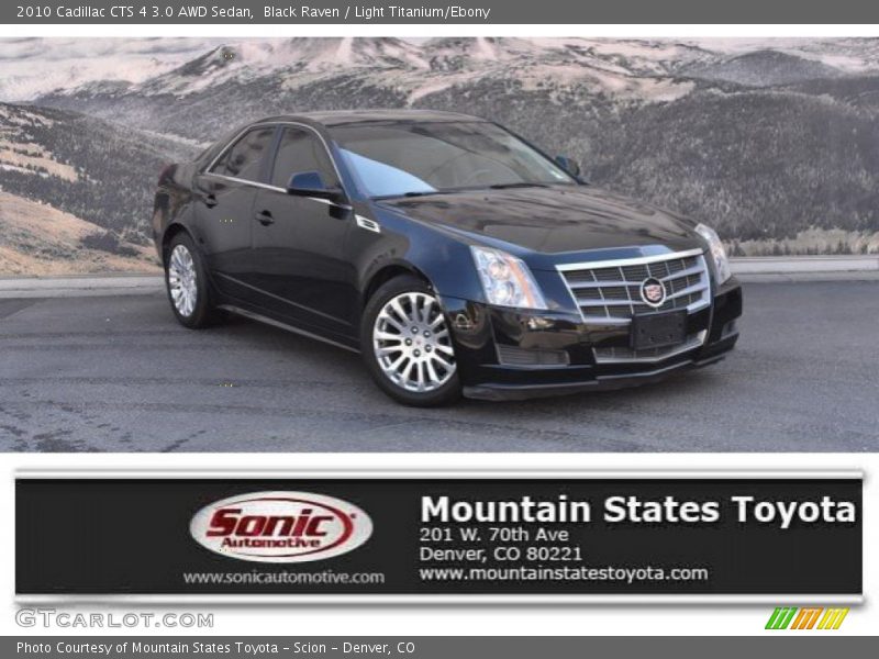 Black Raven / Light Titanium/Ebony 2010 Cadillac CTS 4 3.0 AWD Sedan