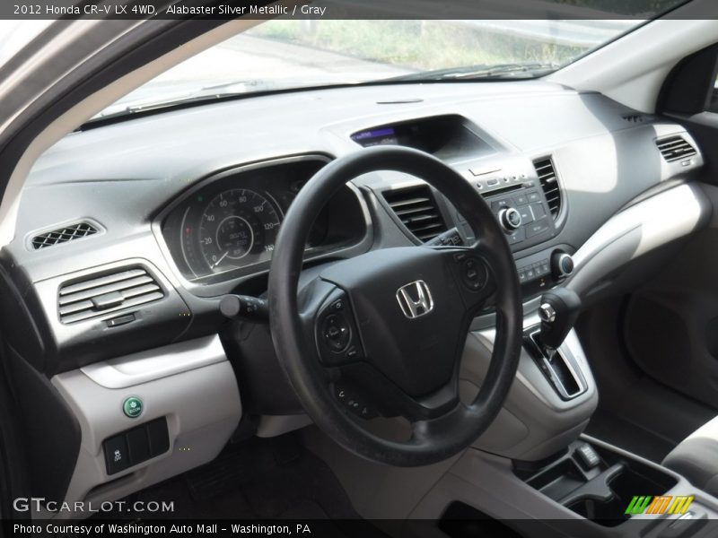 Alabaster Silver Metallic / Gray 2012 Honda CR-V LX 4WD