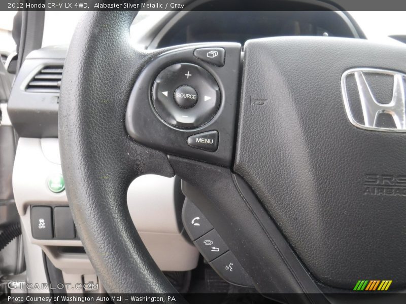 Alabaster Silver Metallic / Gray 2012 Honda CR-V LX 4WD
