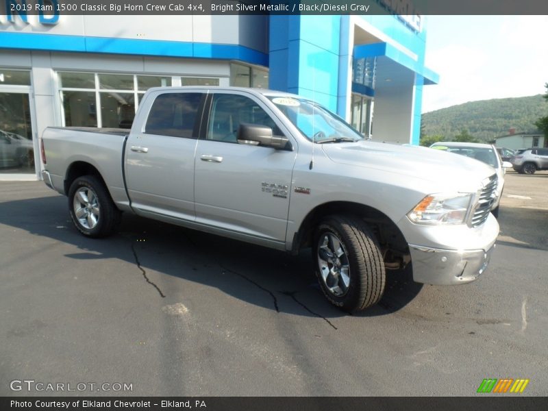 Bright Silver Metallic / Black/Diesel Gray 2019 Ram 1500 Classic Big Horn Crew Cab 4x4