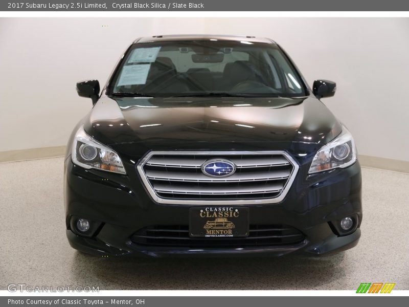 Crystal Black Silica / Slate Black 2017 Subaru Legacy 2.5i Limited