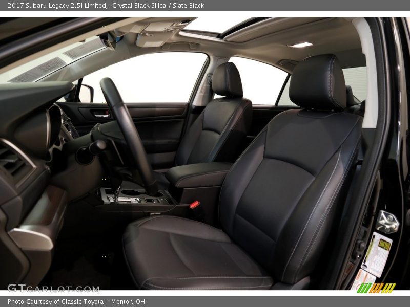 Crystal Black Silica / Slate Black 2017 Subaru Legacy 2.5i Limited