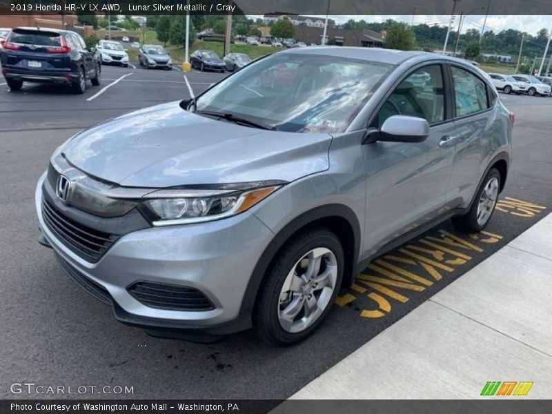 Lunar Silver Metallic / Gray 2019 Honda HR-V LX AWD