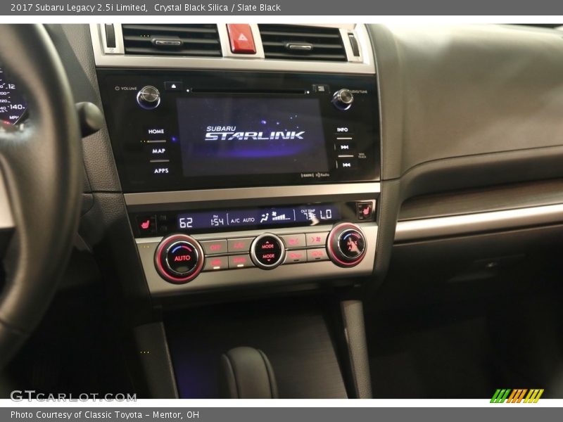 Crystal Black Silica / Slate Black 2017 Subaru Legacy 2.5i Limited