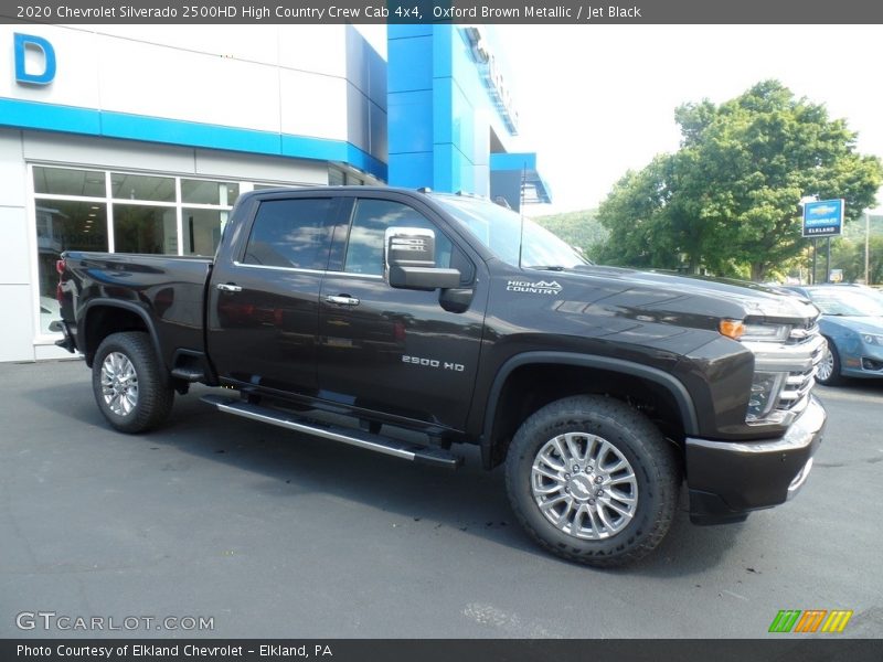 Oxford Brown Metallic / Jet Black 2020 Chevrolet Silverado 2500HD High Country Crew Cab 4x4