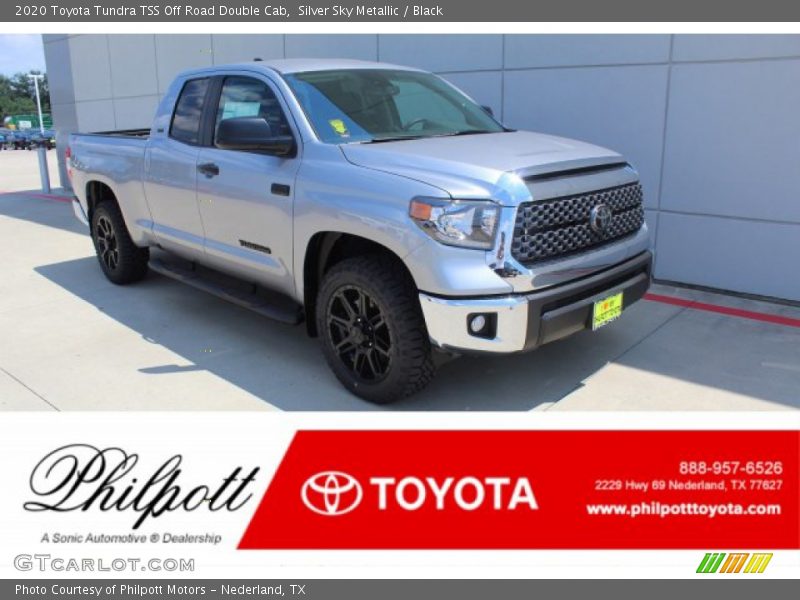 Silver Sky Metallic / Black 2020 Toyota Tundra TSS Off Road Double Cab