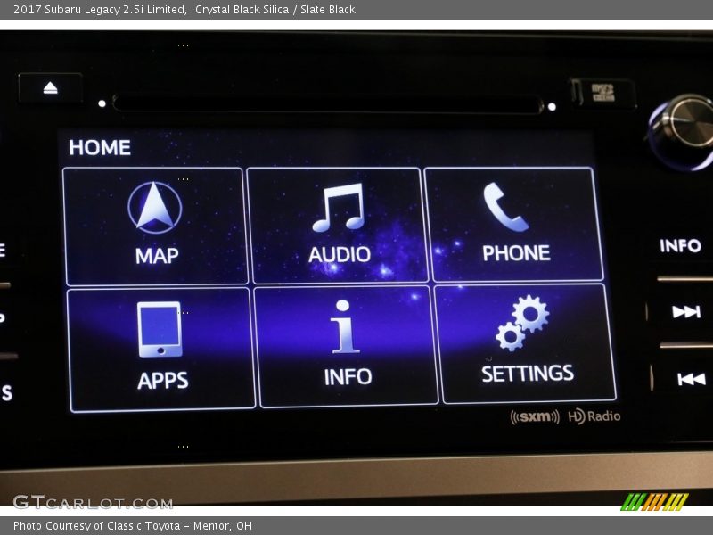 Crystal Black Silica / Slate Black 2017 Subaru Legacy 2.5i Limited