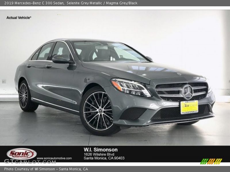 Selenite Grey Metallic / Magma Grey/Black 2019 Mercedes-Benz C 300 Sedan