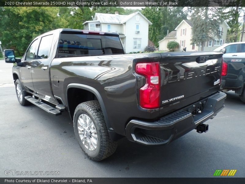 Oxford Brown Metallic / Jet Black 2020 Chevrolet Silverado 2500HD High Country Crew Cab 4x4