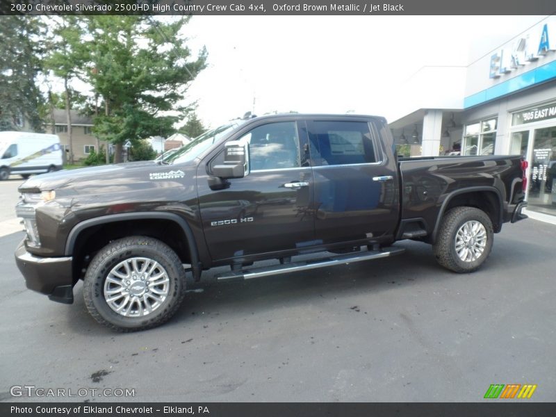 Oxford Brown Metallic / Jet Black 2020 Chevrolet Silverado 2500HD High Country Crew Cab 4x4