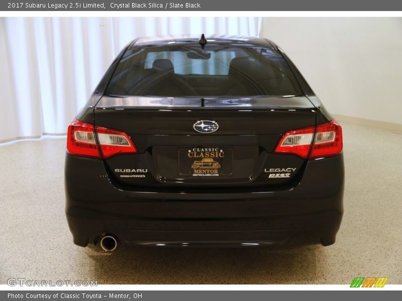 Crystal Black Silica / Slate Black 2017 Subaru Legacy 2.5i Limited