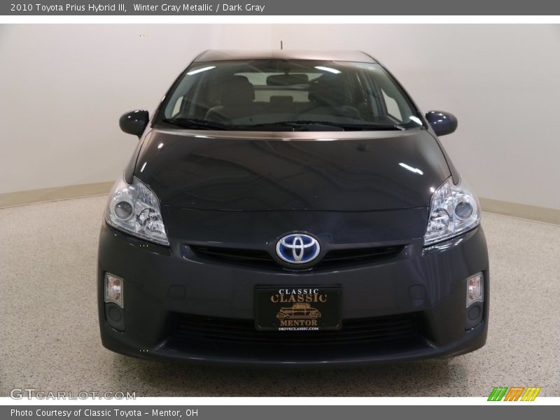Winter Gray Metallic / Dark Gray 2010 Toyota Prius Hybrid III
